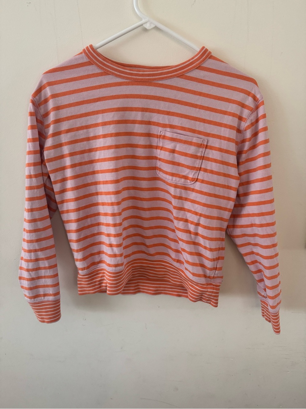 Gap mariner stripe Orange & Pink top, cotton, medium p